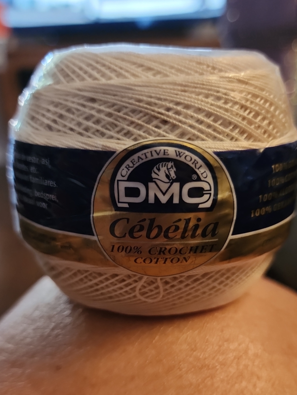 DMC Cébélia 100% Crochet Cotton Thread in Natural Ecru